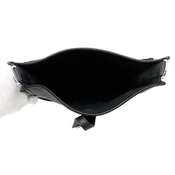 エルメス ショルダーバッグ エブリン3 23 ブラック/シルバー金具 トリヨンクレマンス K刻印 黒