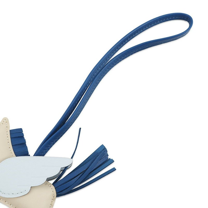 エルメス バッグチャーム ロデオPM ペガサス クレ/ブルーフランス/ブルーブリュム ラムスキン W刻印