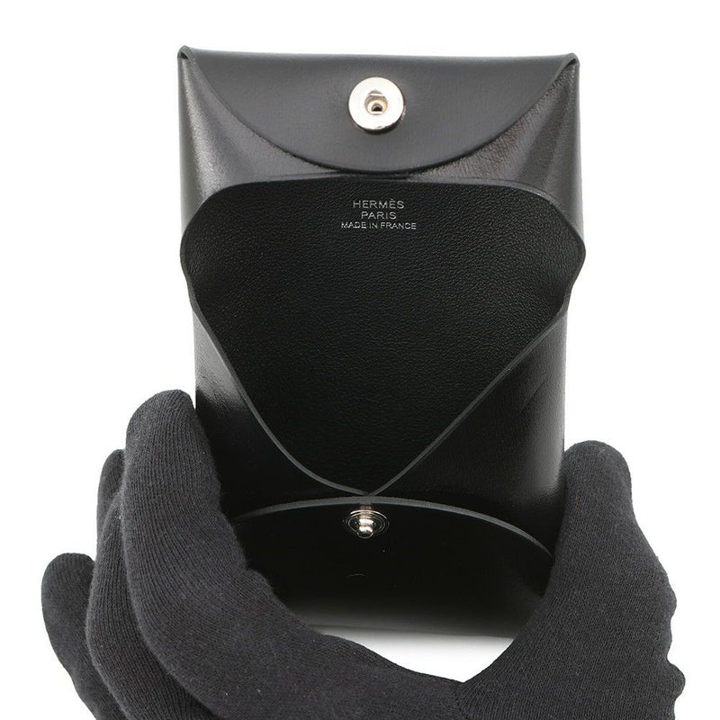 エルメス コインケース バスティア ブラック ボックスカーフ B刻印 財布 黒