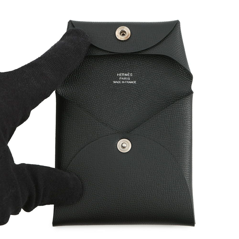 エルメス コインケース バスティア ブラック ヴォーマダム W刻印 財布