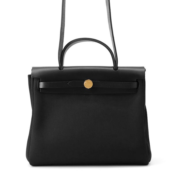 エルメス エールバッグジップPM ルトゥルネ ブラック/ゴールド金具 トワルミリタリー / ヴァッシュハンター Z刻印 黒