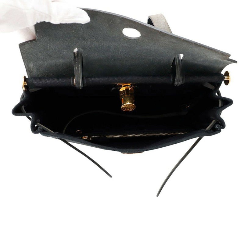 エルメス エールバッグジップPM ルトゥルネ ブラック/ゴールド金具 トワルミリタリー / ヴァッシュハンター Z刻印 黒