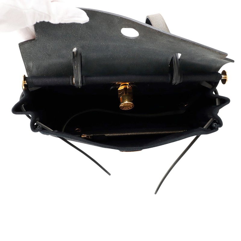 エルメス エールバッグジップPM ルトゥルネ ブラック/ゴールド金具 トワルミリタリー / ヴァッシュハンター Z刻印 黒