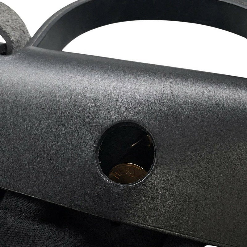 エルメス エールバッグジップPM ルトゥルネ ブラック/ゴールド金具 トワルミリタリー / ヴァッシュハンター Z刻印 黒