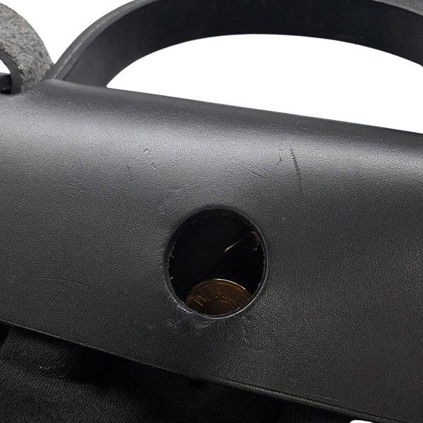 エルメス エールバッグジップPM ルトゥルネ ブラック/ゴールド金具 トワルミリタリー / ヴァッシュハンター Z刻印 黒