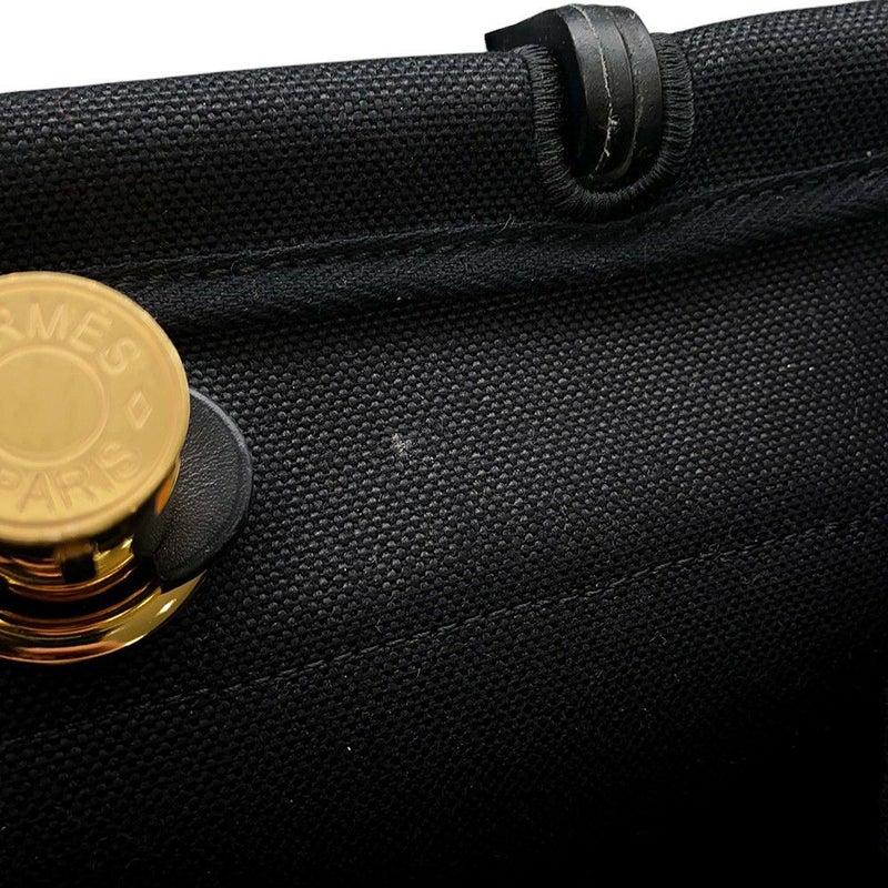 エルメス エールバッグジップPM ルトゥルネ ブラック/ゴールド金具 トワルミリタリー / ヴァッシュハンター Z刻印 黒