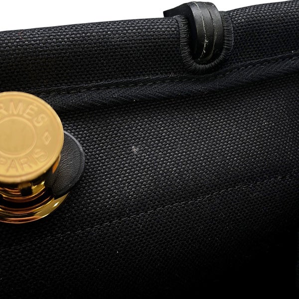 エルメス エールバッグジップPM ルトゥルネ ブラック/ゴールド金具 トワルミリタリー / ヴァッシュハンター Z刻印 黒