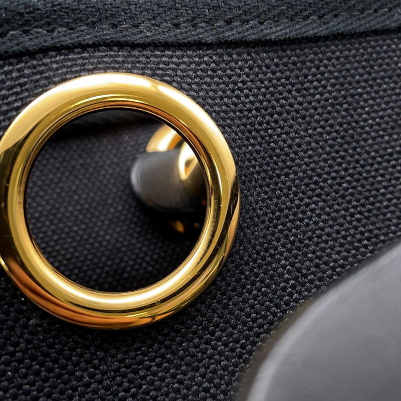 エルメス エールバッグジップPM ルトゥルネ ブラック/ゴールド金具 トワルミリタリー / ヴァッシュハンター Z刻印 黒