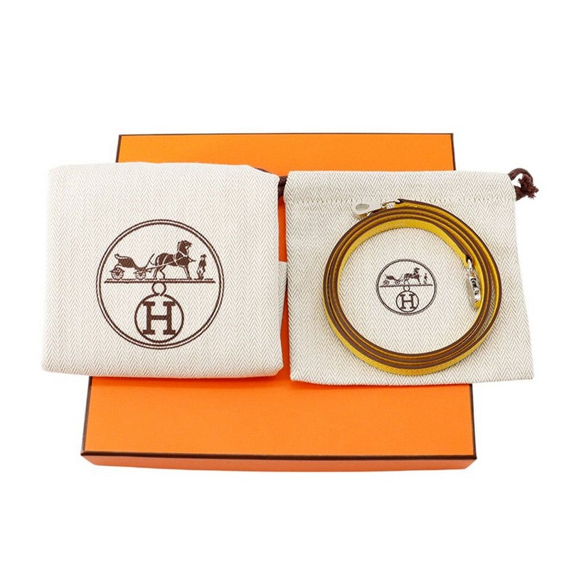 エルメス ハンドバッグ ミニケリー2 外縫い ジョーヌナプル/シルバー金具 シェブルシャムキラ K刻印 ２wayショルダー