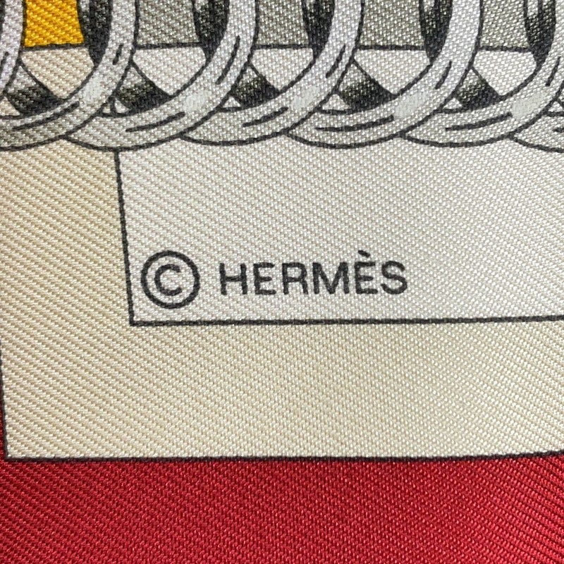 エルメス スカーフ カレ90 弓形連結 ATTELAGE EN ARBALETE HERMES シルク