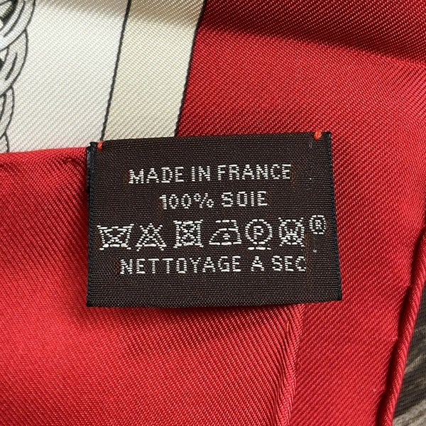 エルメス スカーフ カレ90 弓形連結 ATTELAGE EN ARBALETE HERMES シルク