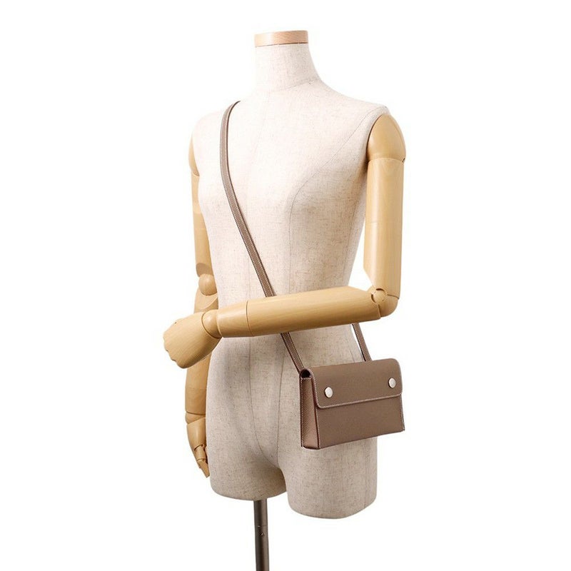 エルメス ショルダーウォレット ナップ トゥーゴー エトゥープ/シルバー金具 エプソン W刻印 財布