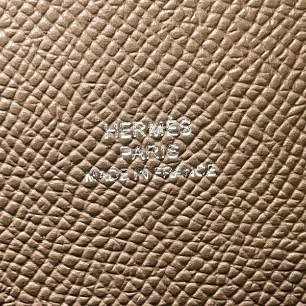 エルメス ショルダーウォレット ナップ トゥーゴー エトゥープ/シルバー金具 エプソン W刻印 財布