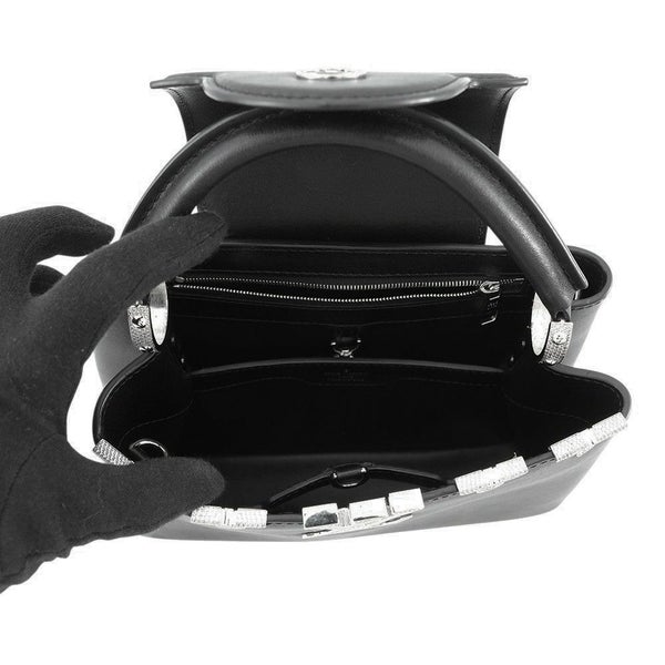 ルイヴィトン ハンドバッグ スムースカーフレザー/スワロフスキー カプシーヌ BB M51783 2wayショルダー 黒 ブラック