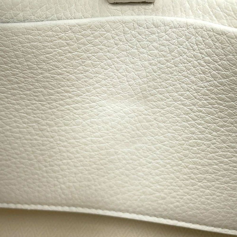 ザ ロウ ハンドバッグ ソフトマルゴー10 カーフレザー W1190 THE ROW 2wayショルダーバッグ 白