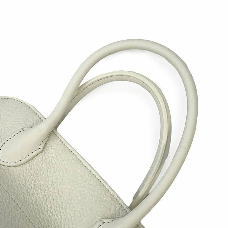 ザ ロウ ハンドバッグ ソフトマルゴー10 カーフレザー W1190 THE ROW 2wayショルダーバッグ 白