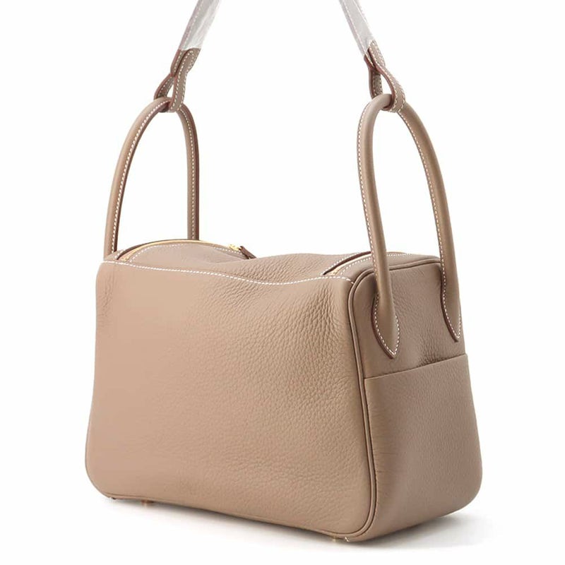 エルメス ハンドバッグ リンディ 26 エトゥープ/ゴールド金具 トリヨンクレマンス W刻印