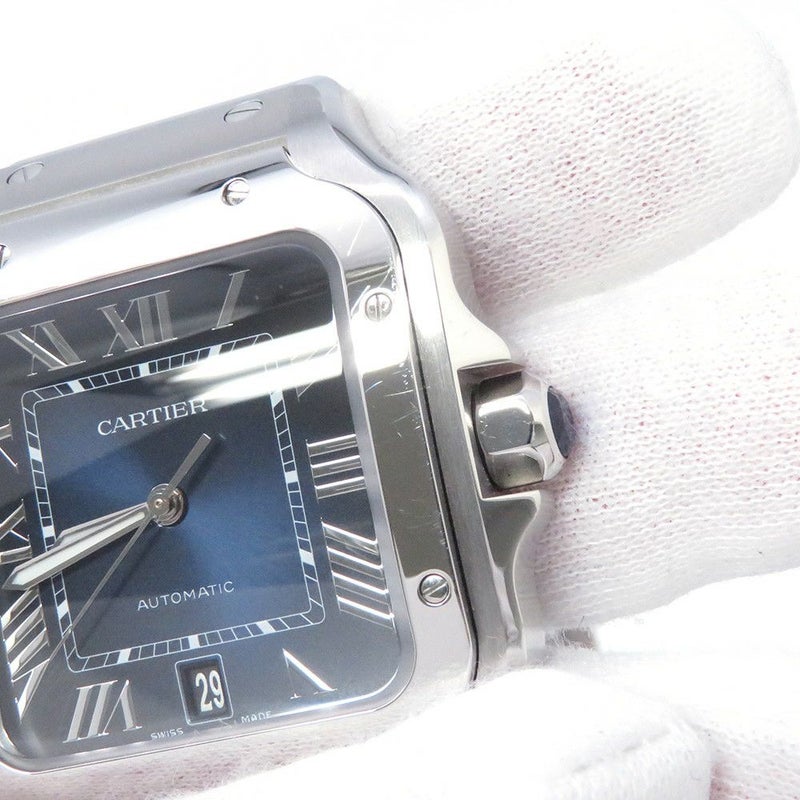 カルティエ サントス ドゥ カルティエ LM WSSA0030 Cartier 腕時計 ブルー文字盤
