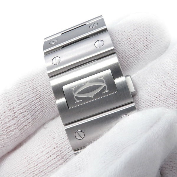 カルティエ サントス ドゥ カルティエ LM WSSA0030 Cartier 腕時計 ブルー文字盤