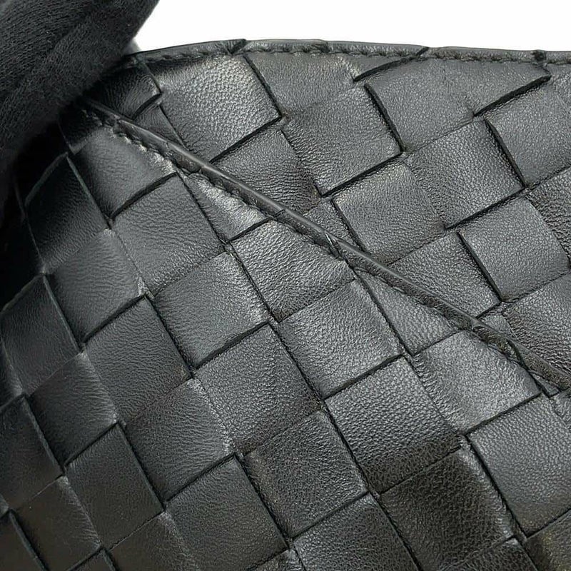 ボッテガヴェネタ ショルダーバッグ イントレチャート ソルティス ミニ ラムスキン 796378 BOTTEGA VENETA 黒