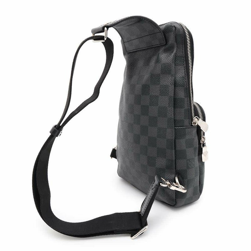 ルイヴィトン ショルダーバッグ ダミエ・グラフィット アヴェニュー スリングバッグ N41719 ボディバッグ ブラック 黒