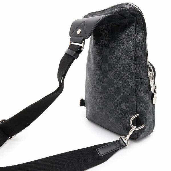 ルイヴィトン ショルダーバッグ ダミエ・グラフィット アヴェニュー スリングバッグ N41719 ボディバッグ ブラック 黒