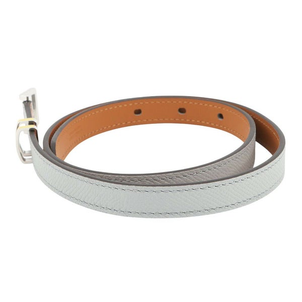 エルメス ポップH ベルト ブルーグラシエ/ジョーヌ/シルバー金具 エプソン B刻印 サイズ70 ソルド品