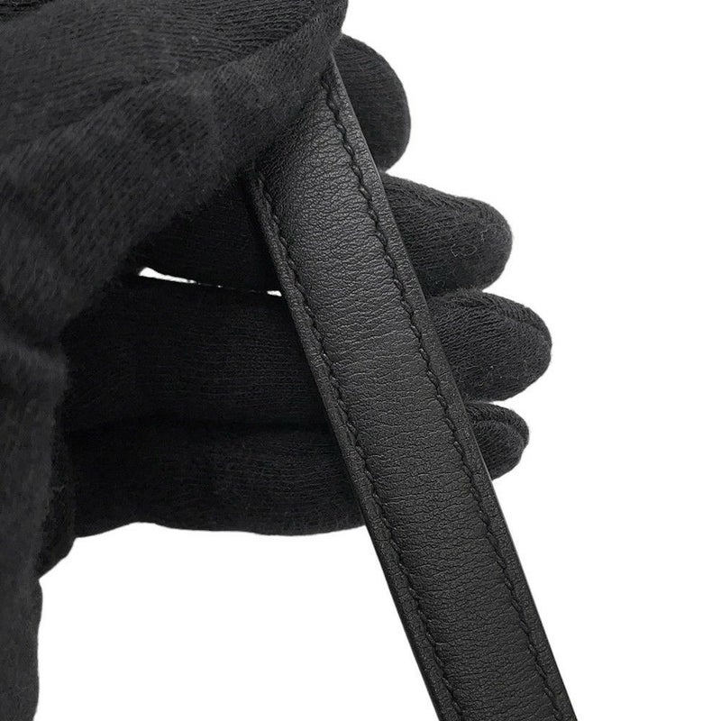 エルメス ハンドバッグ ケリー25 パデッド 外縫い ブラック/ゴールド金具 スイフト Z刻印 2wayショルダー 黒