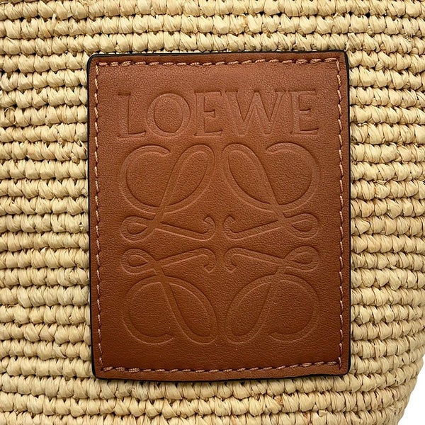 ロエベ トートバッグ スリットバッグ ミニ ラフィア レザー A685453X07 LOEWE 2way かごバッグ