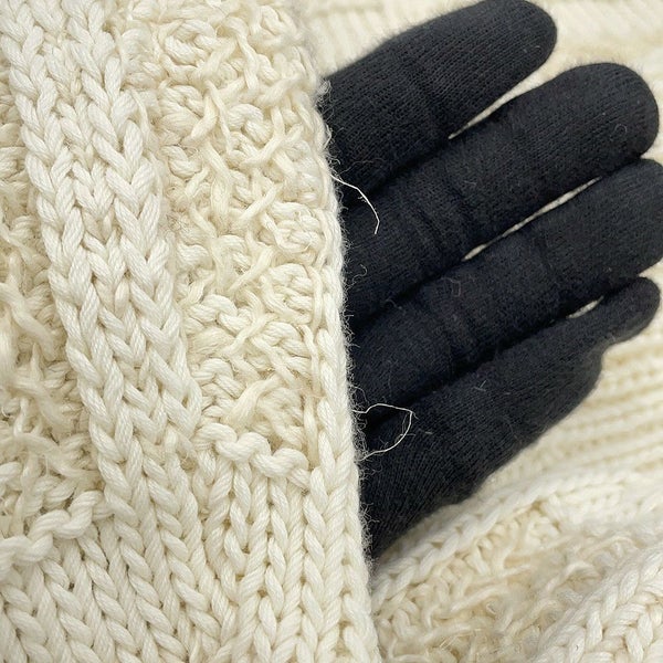 フェンディ ニット FFロゴ プルオーバーセーター コットン メンズサイズ46 FZX091 FENDI トップス 白