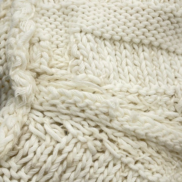 フェンディ ニット FFロゴ プルオーバーセーター コットン メンズサイズ46 FZX091 FENDI トップス 白