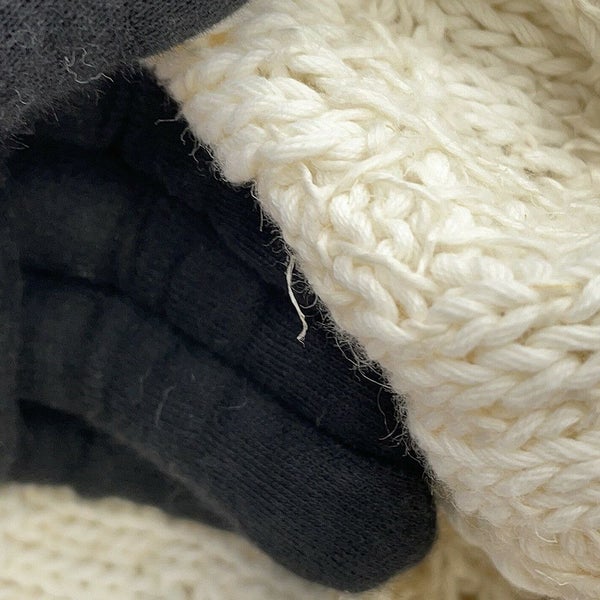 フェンディ ニット FFロゴ プルオーバーセーター コットン メンズサイズ46 FZX091 FENDI トップス 白