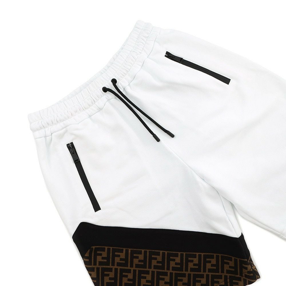 フェンディ パンツ FF切替 スウェット ハーフパンツ メンズサイズXS