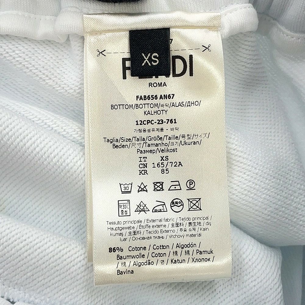 フェンディ パンツ FF切替 スウェット ハーフパンツ メンズサイズXS