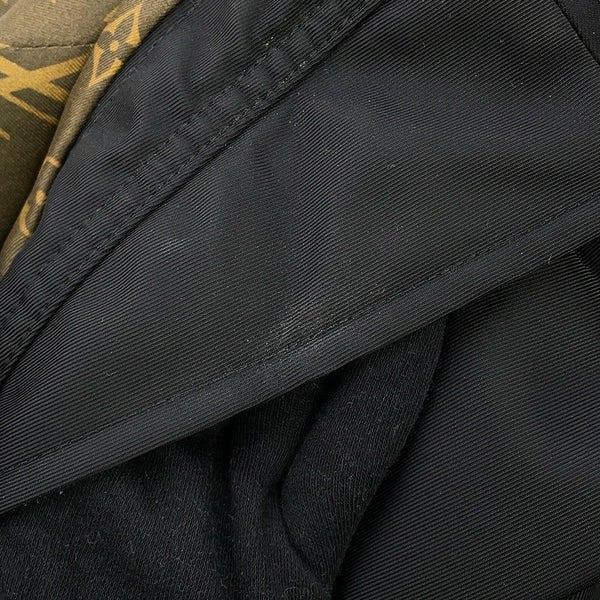 ルイヴィトン コート フード付 ジップ コート レディースサイズ38 LOUIS VUITTON アウター 黒 ブラック