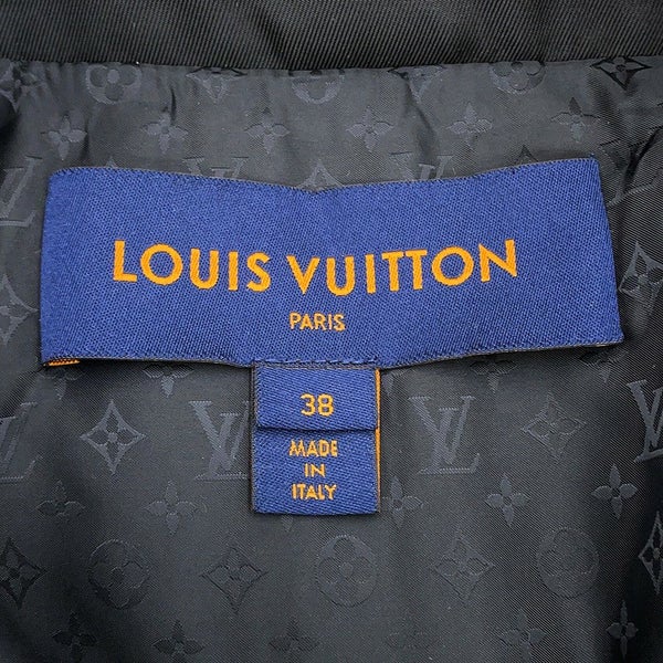 ルイヴィトン コート フード付 ジップ コート レディースサイズ38 LOUIS VUITTON アウター 黒 ブラック