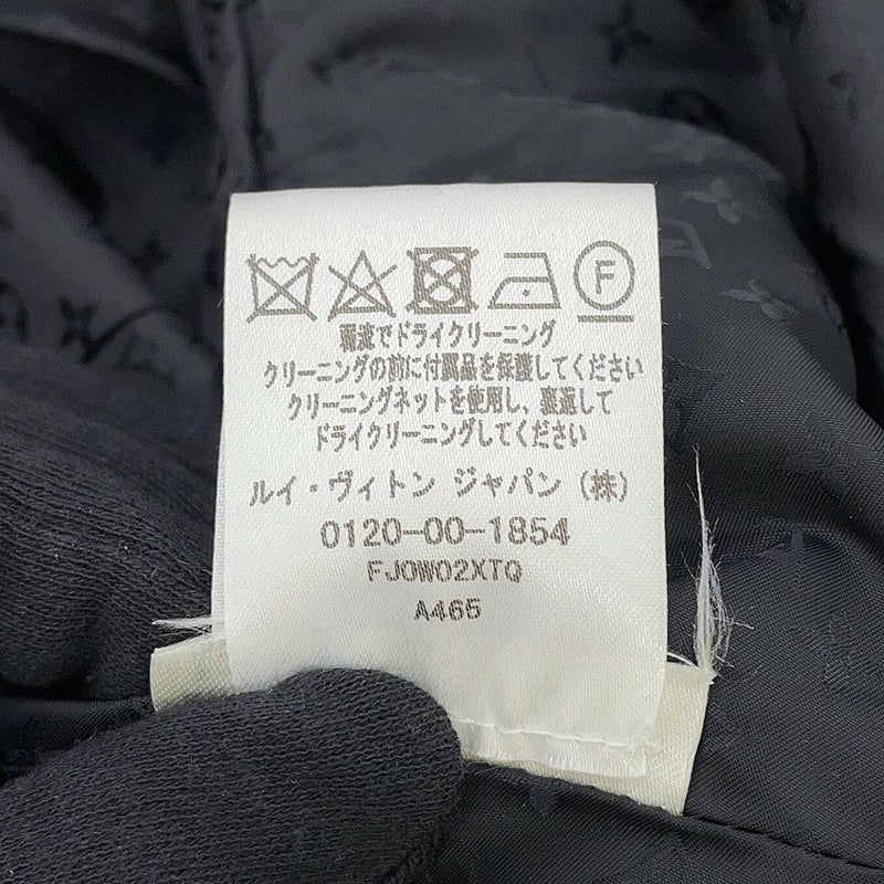 ルイヴィトン コート フード付 ジップ コート レディースサイズ38 LOUIS VUITTON アウター 黒 ブラック