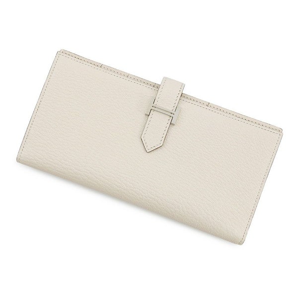エルメス 長財布 ベアンスフレ ナタ/シルバー金具 シェブルミゾル Ｕ刻印 HERMES 財布