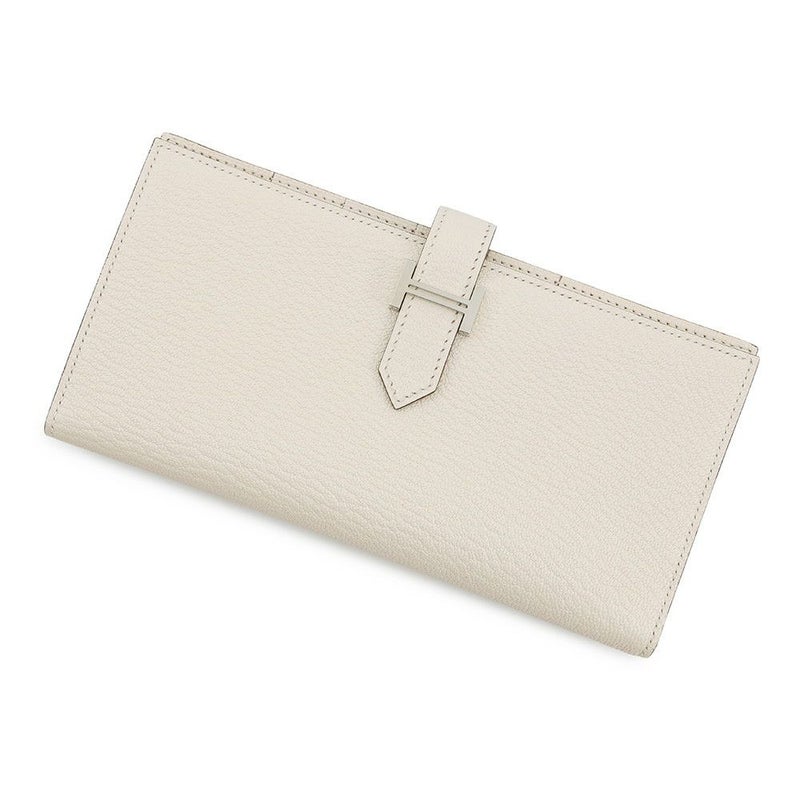 エルメス 長財布 ベアンスフレ ナタ/シルバー金具 シェブルミゾル Ｕ刻印 HERMES 財布