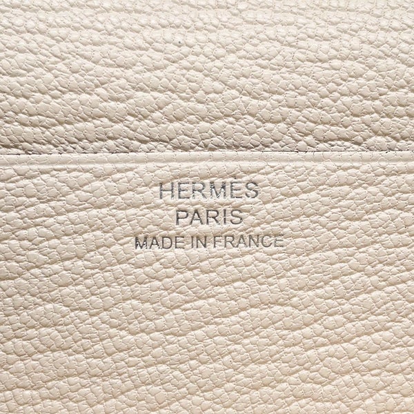 エルメス 長財布 ベアンスフレ ナタ/シルバー金具 シェブルミゾル Ｕ刻印 HERMES 財布