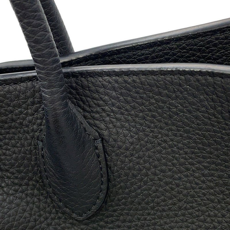 ザ ロウ ハンドバッグ ソフトマルゴー12 レザー W1586 THE ROW 2way 黒