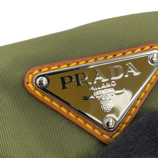 プラダ ボディバッグ トライアングルロゴ ナイロン レザー 2VH176 PRADA ウエストポーチ
