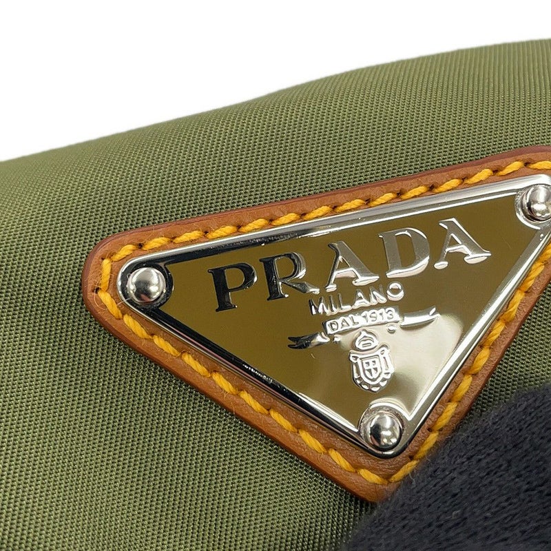 プラダ ボディバッグ トライアングルロゴ ナイロン レザー 2VH176 PRADA ウエストポーチ