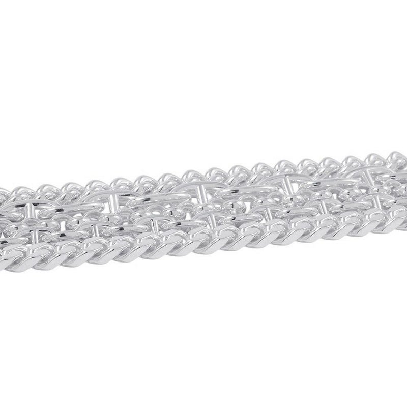 エルメス ブレスレット シェーヌダンクル マルチチェーン サイズ17 SV925シルバー HERMES ジュエリー