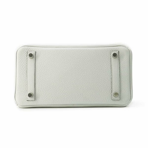 エルメス バーキン25 グリプラチナ/シルバー金具 トゴ W刻印 HERMES Birkin ハンドバッグ