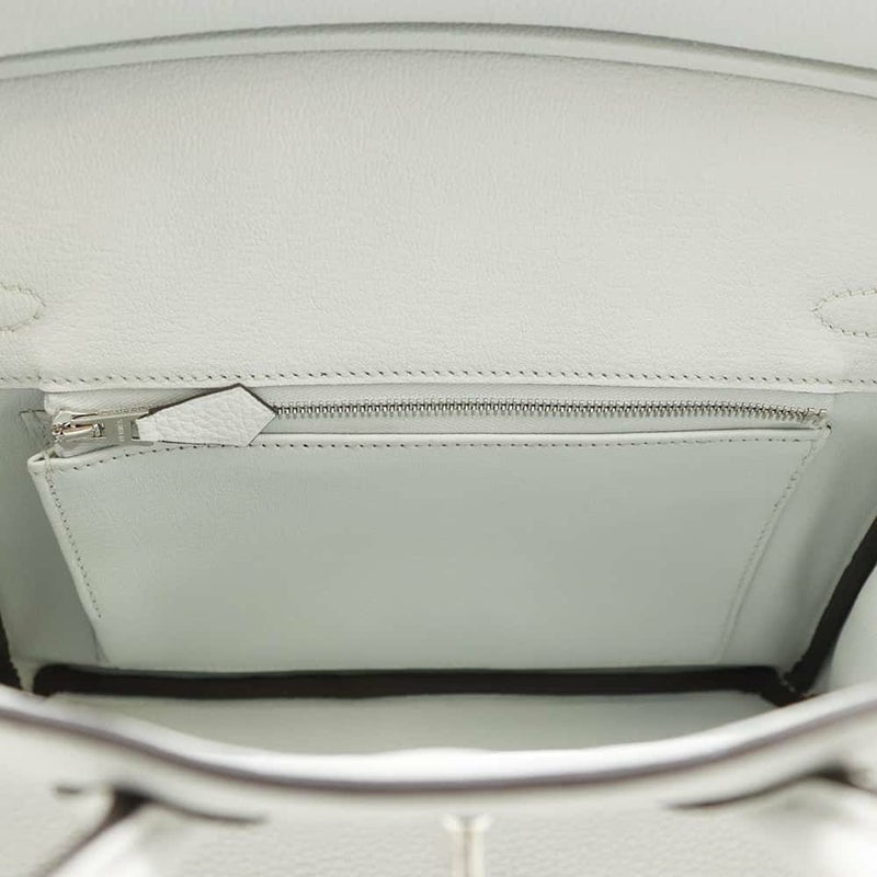 エルメス バーキン25 グリプラチナ/シルバー金具 トゴ W刻印 HERMES Birkin ハンドバッグ