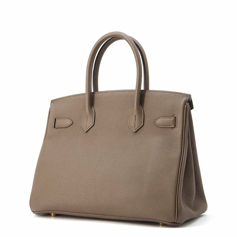エルメス バーキン30 トープ/ゴールド金具 トゴ T刻印 HERMES Birkin ハンドバッグ
