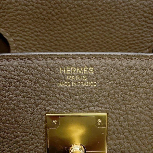 エルメス バーキン30 トープ/ゴールド金具 トゴ T刻印 HERMES Birkin ハンドバッグ