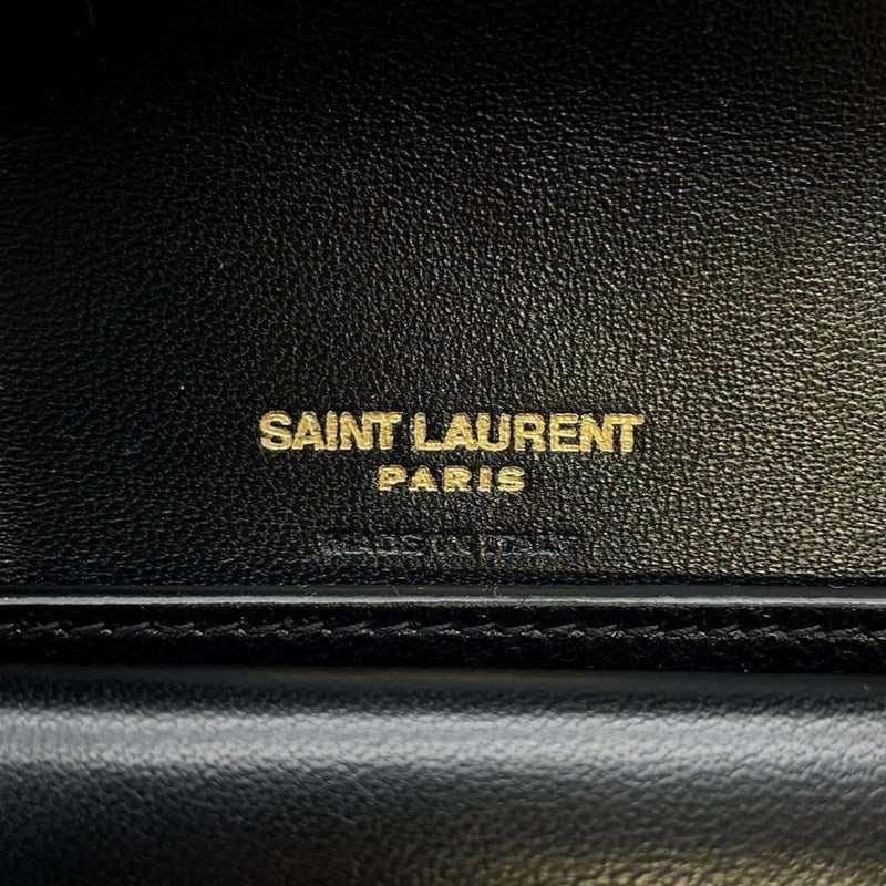 サンローランパリ 三つ折り財布 カサンドラ マトラッセ マルチフォールド ウォレット 692061 SAINT LAURENT PARIS 黒