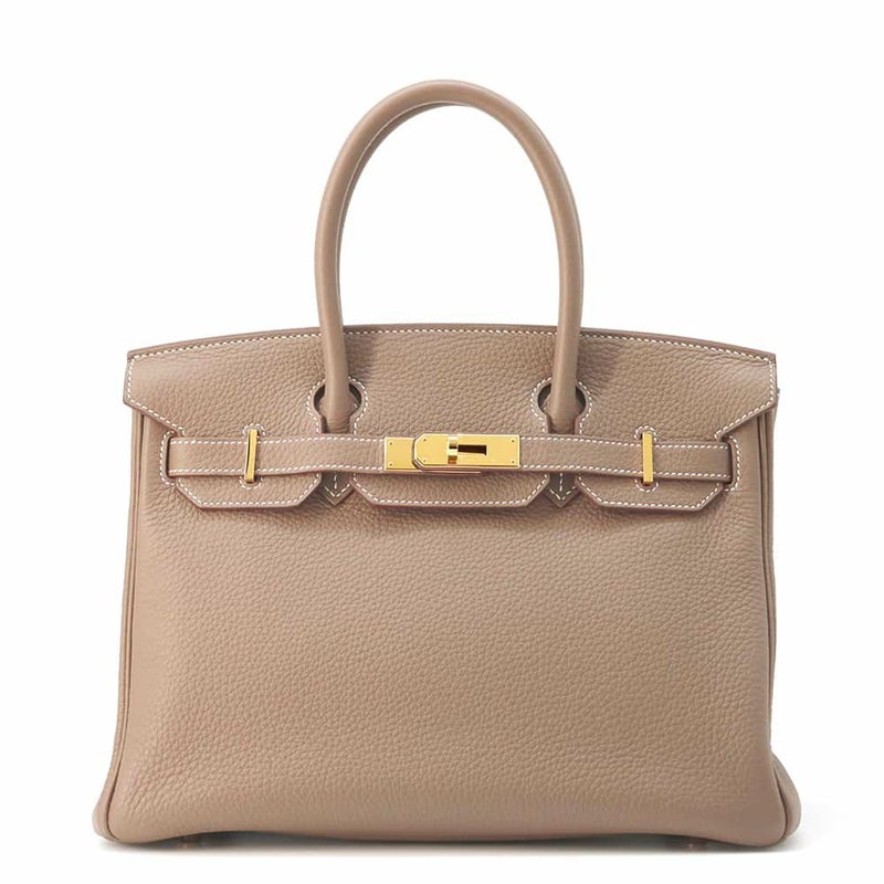 エルメス バーキン30 エトゥープ/ゴールド金具 トゴ U刻印 HERMES Birkin ハンドバッグ